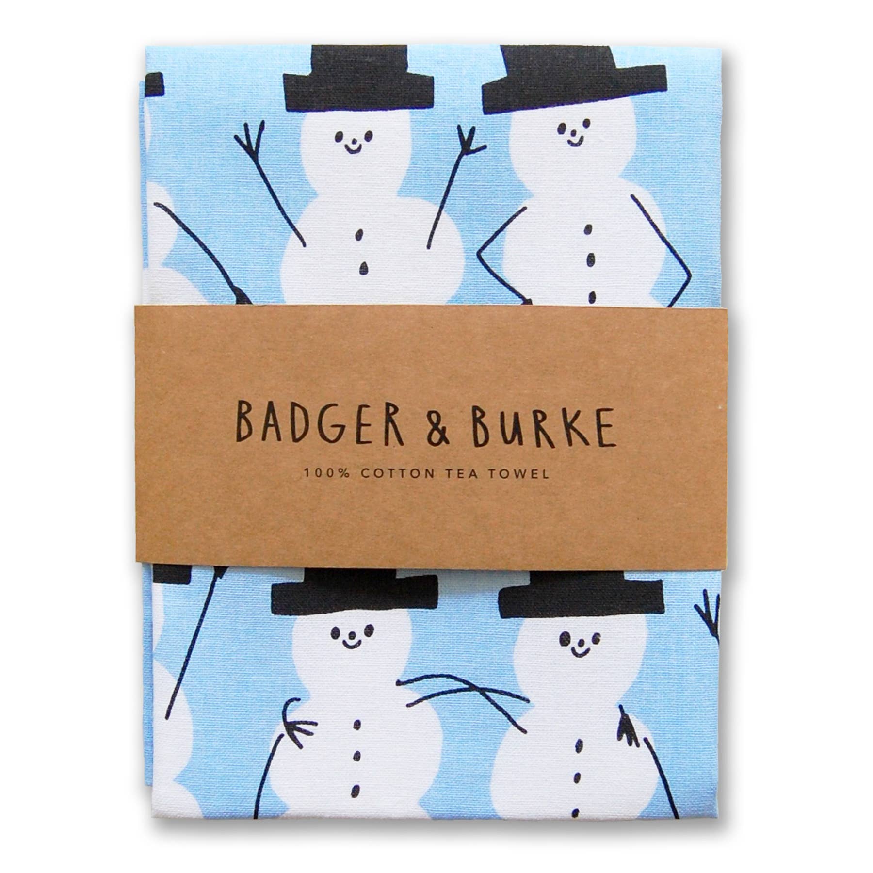 Snowmen Holiday Tea Towel