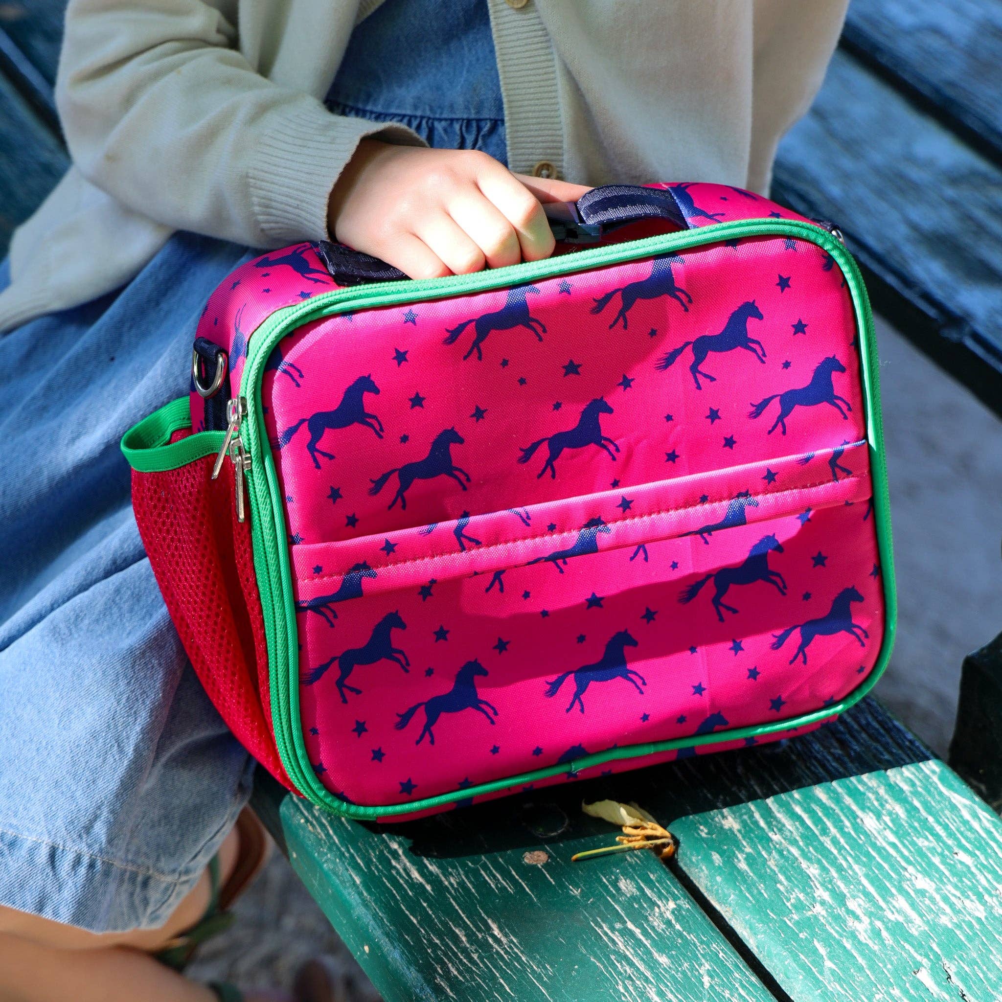 Yumbox Classic Lunch Bag – Insulated Equestrian-Inspired Tote with Vibrant Accents