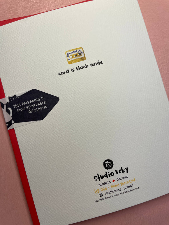 Greeting Card - Many Years Old Raccoon