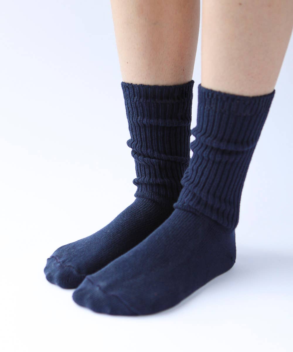 Buy navy Dyed Cotton Socks | Made in Canada | Various Colours