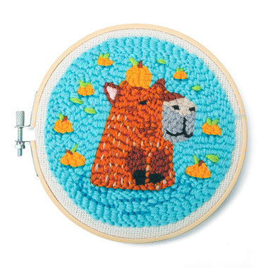 Capybara Punch Needle