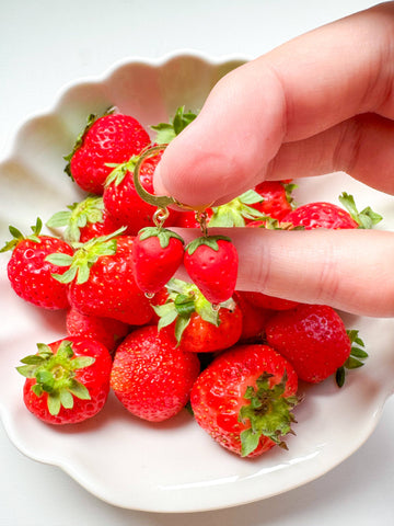 Strawberry Charm Huggie - 0