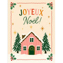 Joyeux Noel Cottage Christmas Card-2