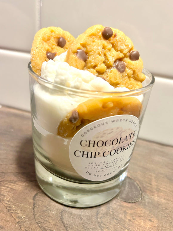 Chocolate Chip Cookie Dessert Candle