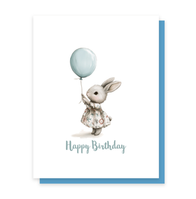 Birthday Balloon Bunny, Birthday Card