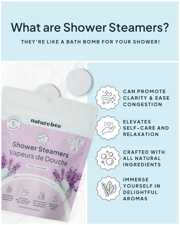 Fresh Lavender Shower Steamers | Nature Bee  - 0