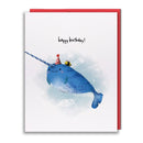 Greeting Card - Cupcake Skewer Narwhal-1