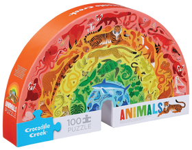 100 PC Puzzle: Rainbow Animals