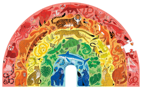 100 PC Puzzle: Rainbow Animals - 0