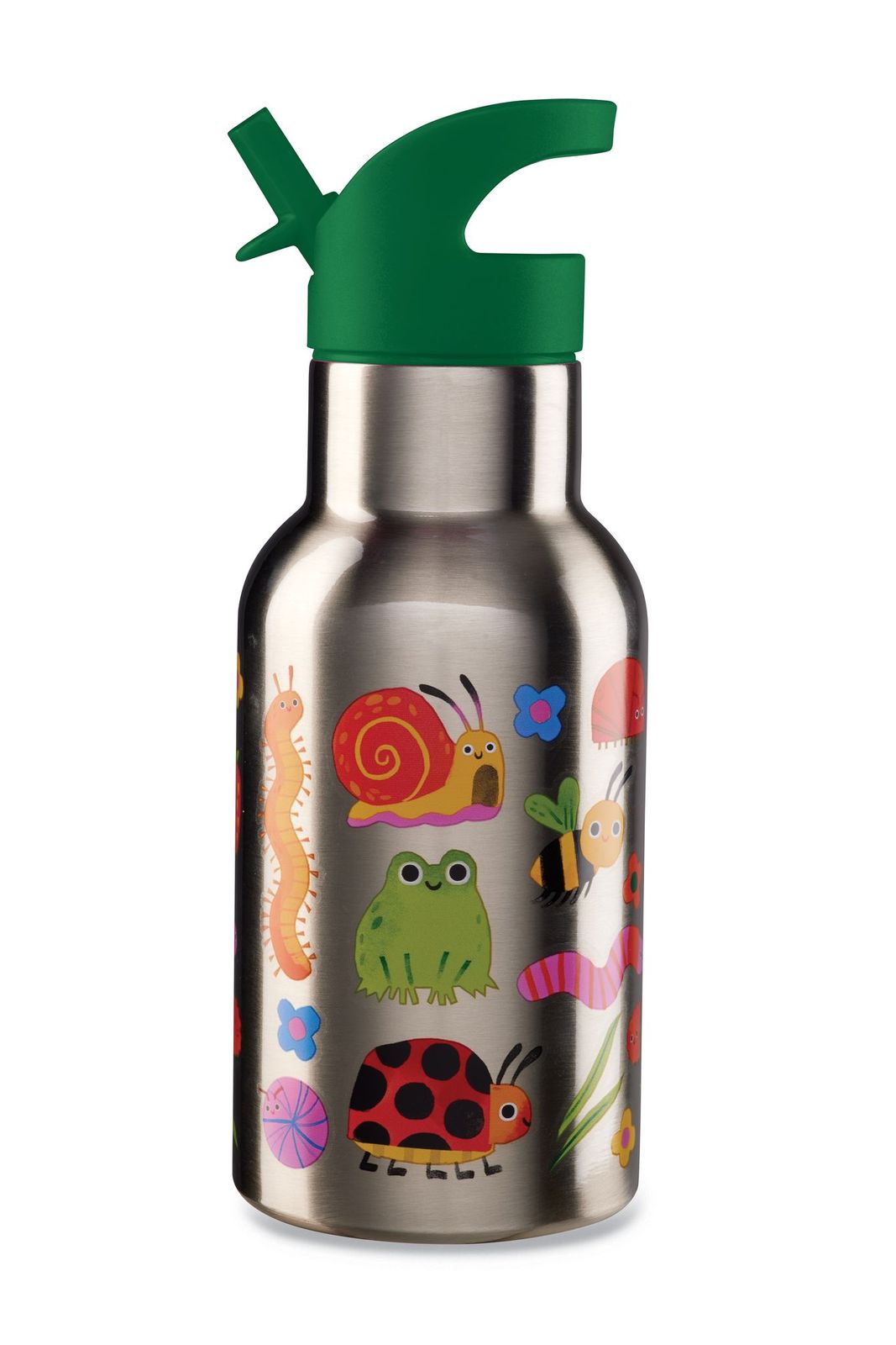 Stainless Steel Water Bottle: Garden Friends