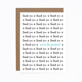 You're The Greatest Thank You Card