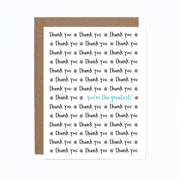 You're The Greatest Thank You Card