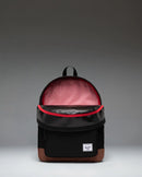 Herschel Heritage Backpack in Black/Saddle Brown | Kids - 20L-3