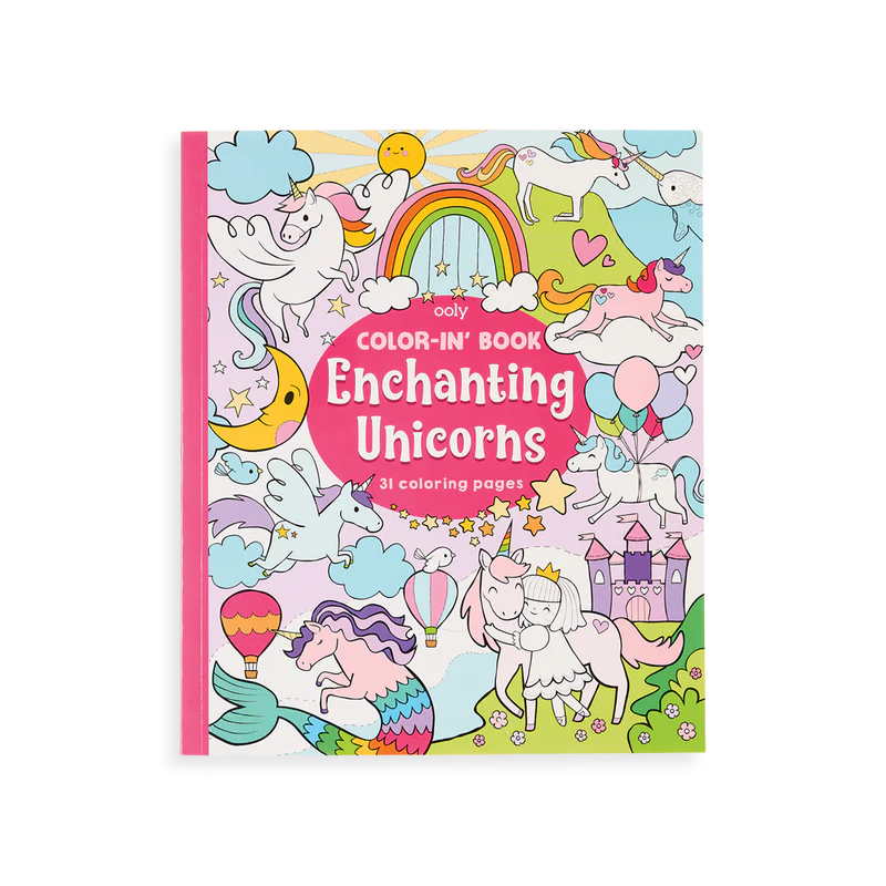 Enchanting Unicorns Colouring Book