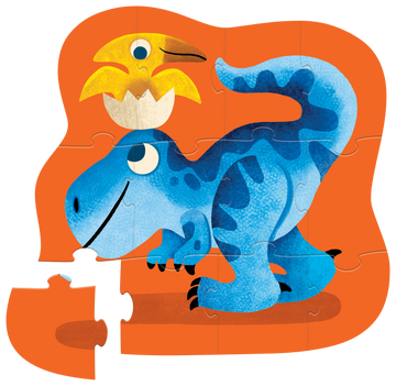 12 PC Mini Puzzle: Dino Friends - 0