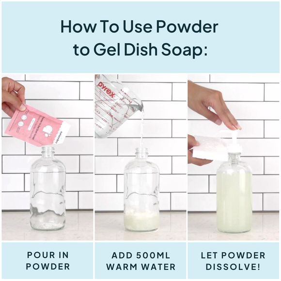 Sweet Citrus Dish Soap - Powder to Gel 