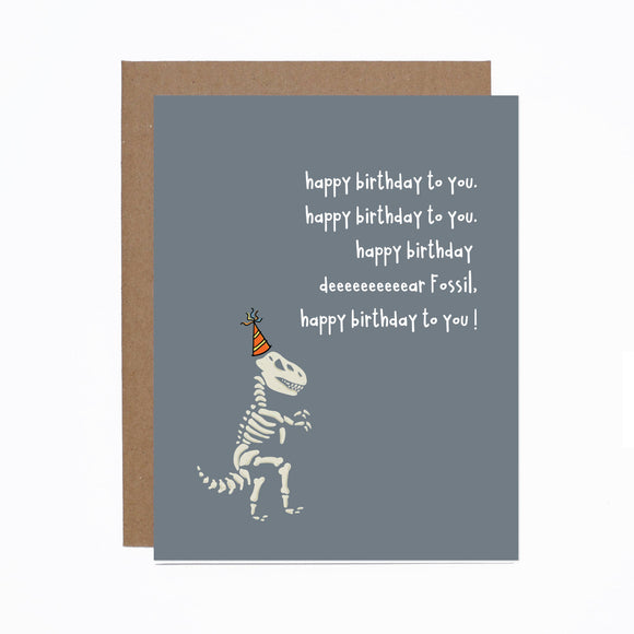 Birthday Fossil Card