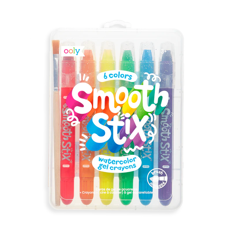 Smooth Stix Watercolor Gel Crayons - Set of 6