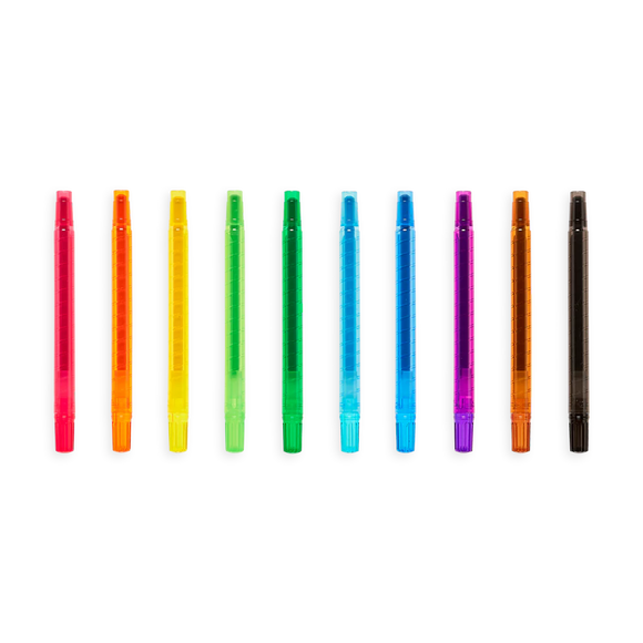 Yummy Yummy Scented Twist-Up Crayons - Set of 10