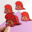 Basketball Raptor Embroidered Patch-3