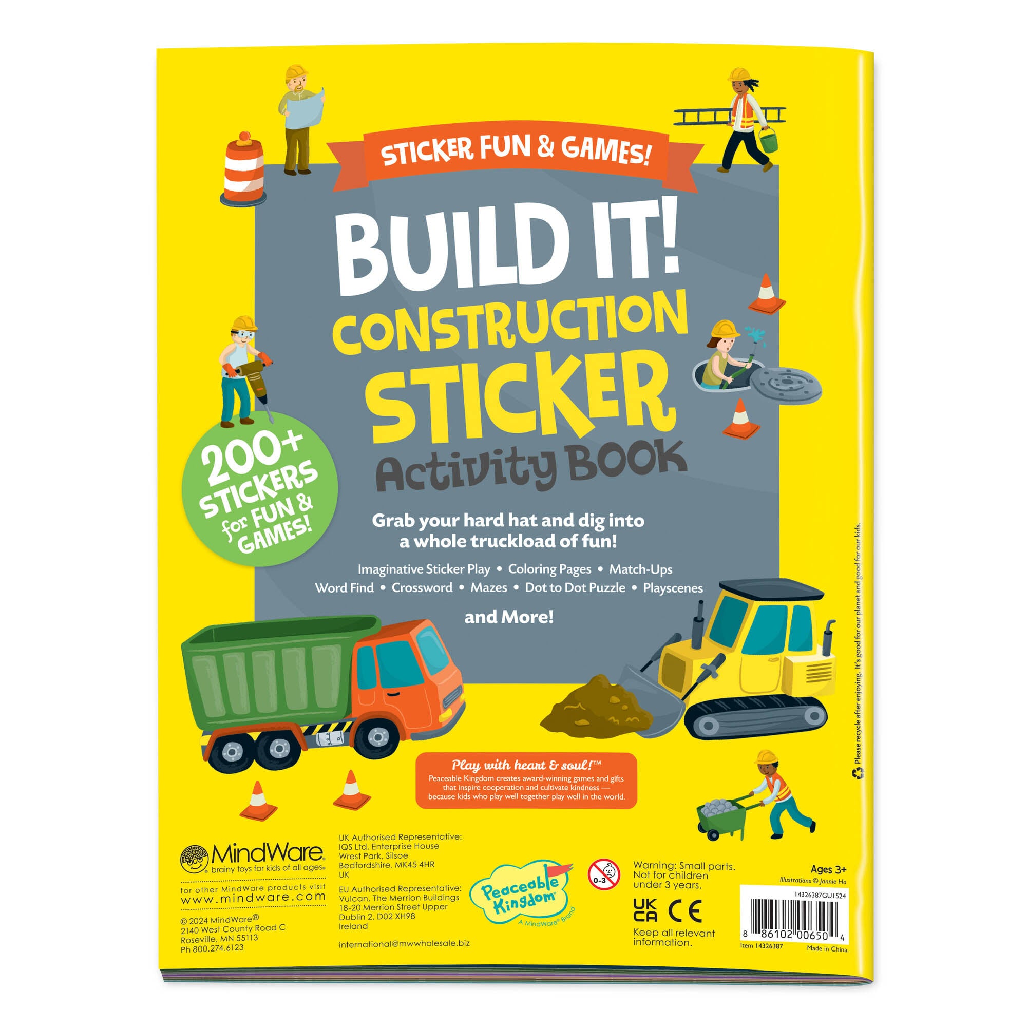 Build It! Sticker Activity Book - 0