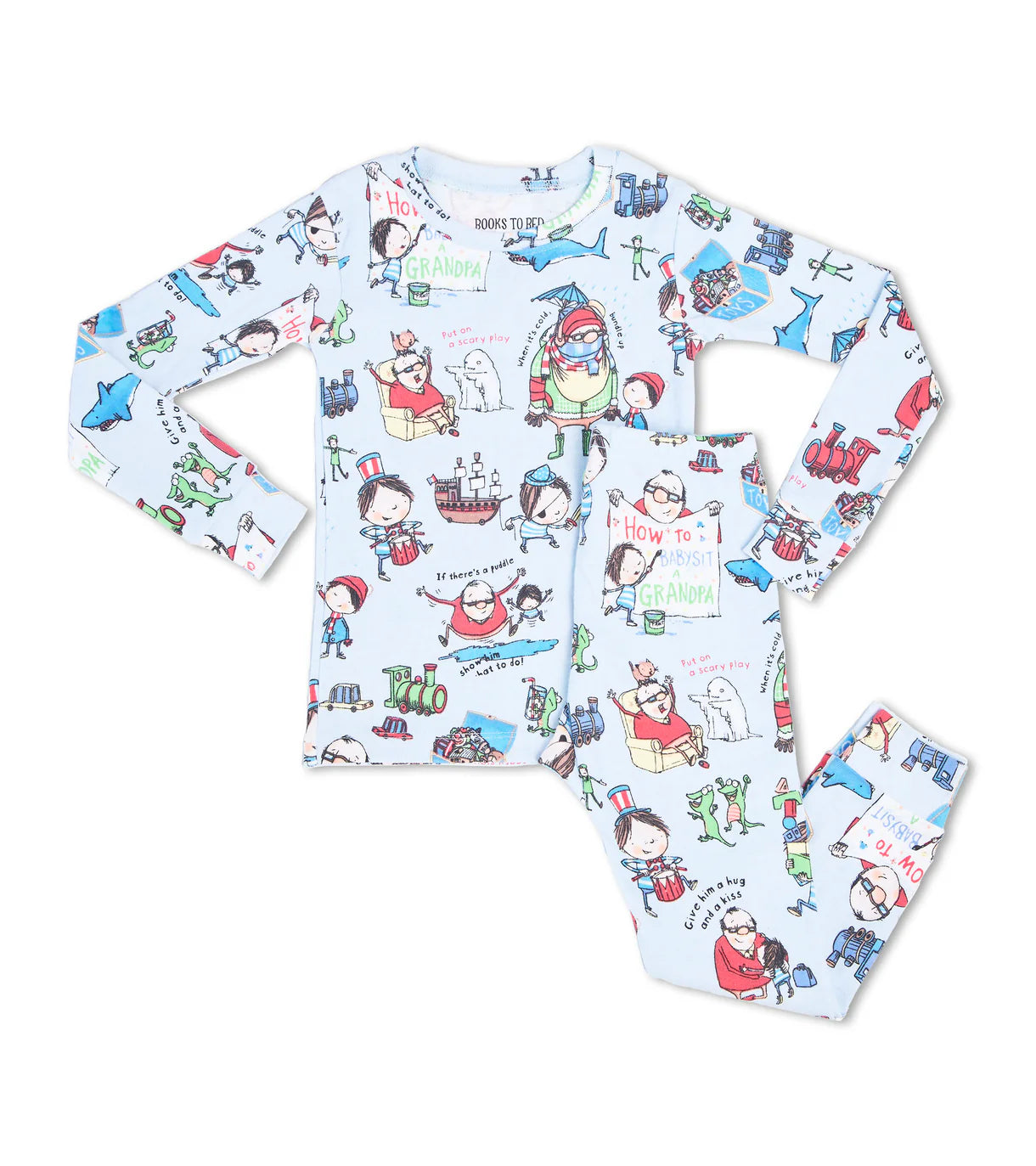 How to Babysit A Grandpa Book and Pajama Set - 0
