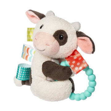Taggies Teether Rattle - 6" - Buttercup Cow