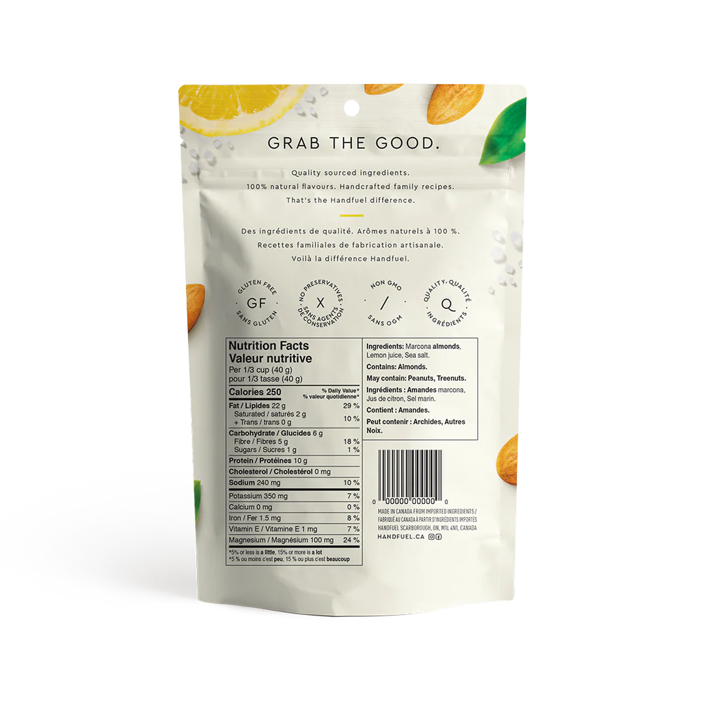 Handfuel Lemon Marcona Almonds (150g) - 0