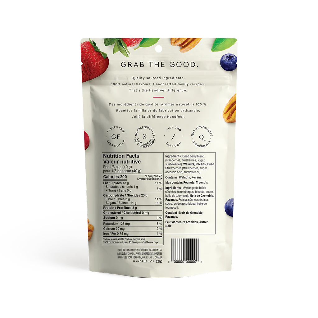 Handfuel Raw Nuts & Wild Berries (150g) - 0