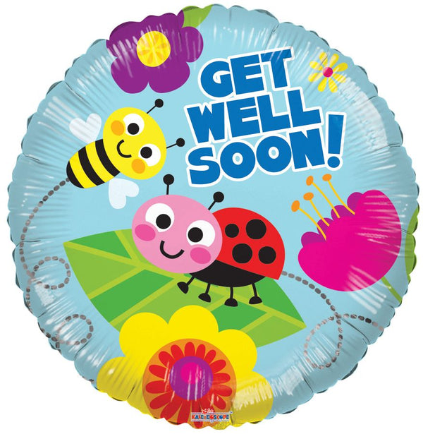 Get Well Soon Helium Balloons (assorted styles)