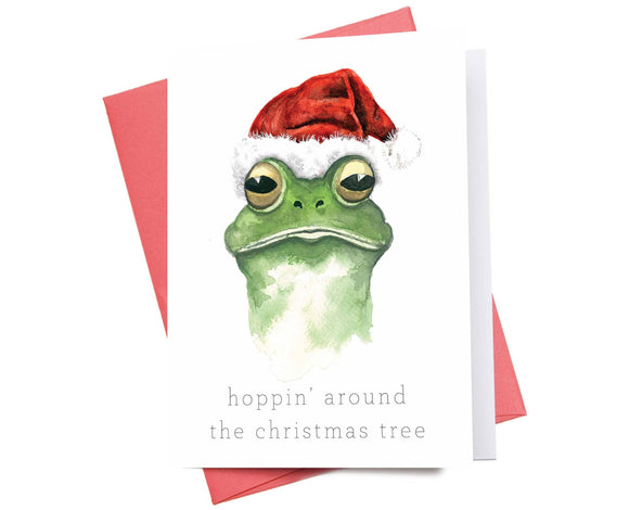 Hoppin' Around the Christmas Tree | Holiday Greeting Card