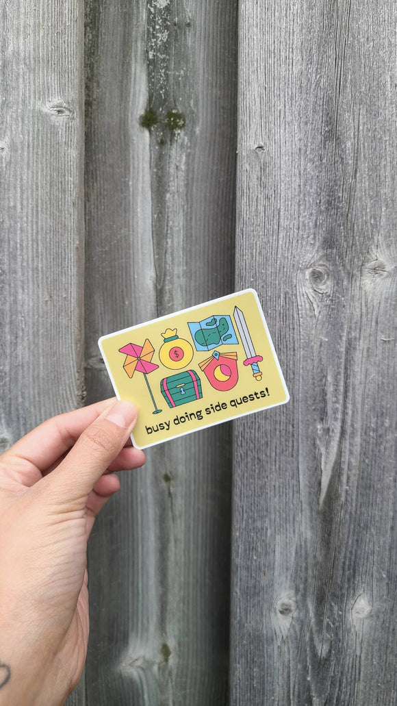 Side Quests Sticker