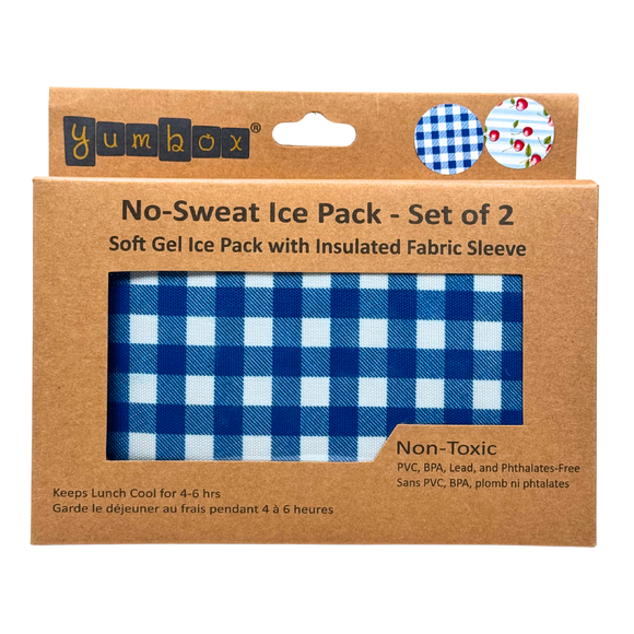 Gel Ice Packs in Fabric Sleeves 2-Pack - Vichy & Cherries