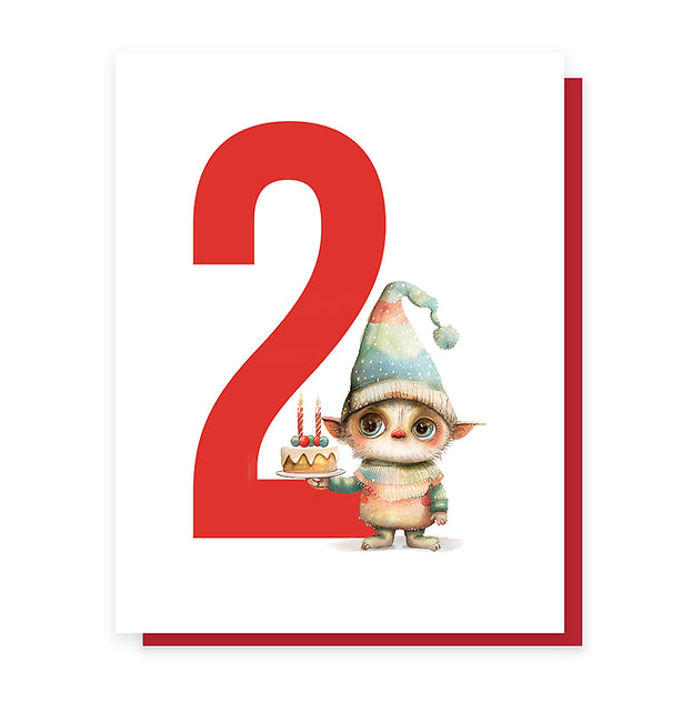 Second Birthday Gnome Card