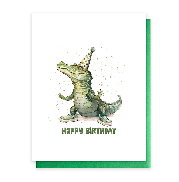 Happy Birthday Croc Card