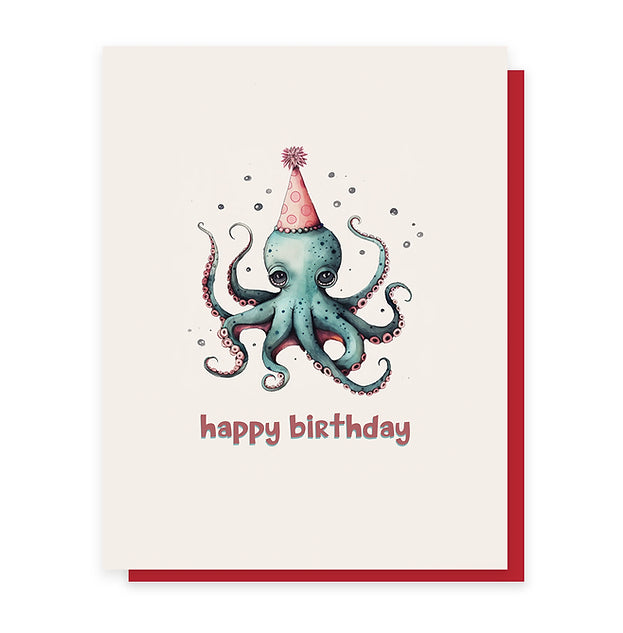 Birthday Octopus Card