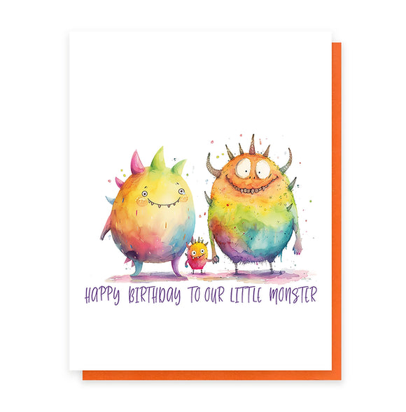 Our Little Monster Birthday Card