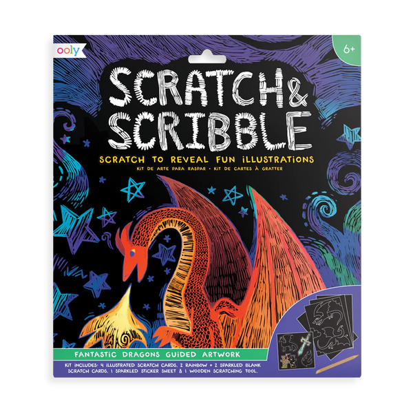 Scratch & Scribble Art Kit - Fantastic Dragon