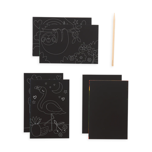 Funtastic Friends Scratch and Scribble Mini Scratch Art Kit