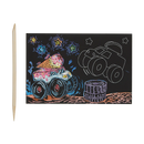 Monster Truck Mini Scratch and Scribble Art Kit-3