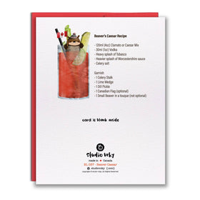 Greeting Card - Beaver Caesar Canada - 0
