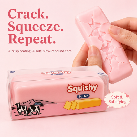 Pink Crispy Butter Squishy
