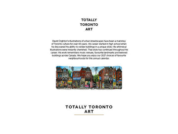 2027 Toronto Neighbourhood Calendar - 12" X 9" - 0