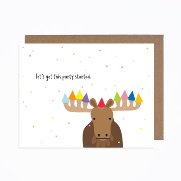 Moose Birthday Card