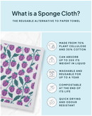 Swedish Sponge Dishcloth Cloth - Blackberry-2