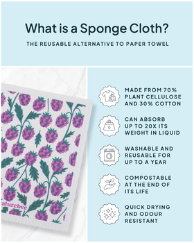 Swedish Sponge Dishcloth Cloth - Blackberry - 0