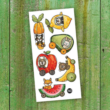 The Fruity Vehicles - Temporary Tattoos