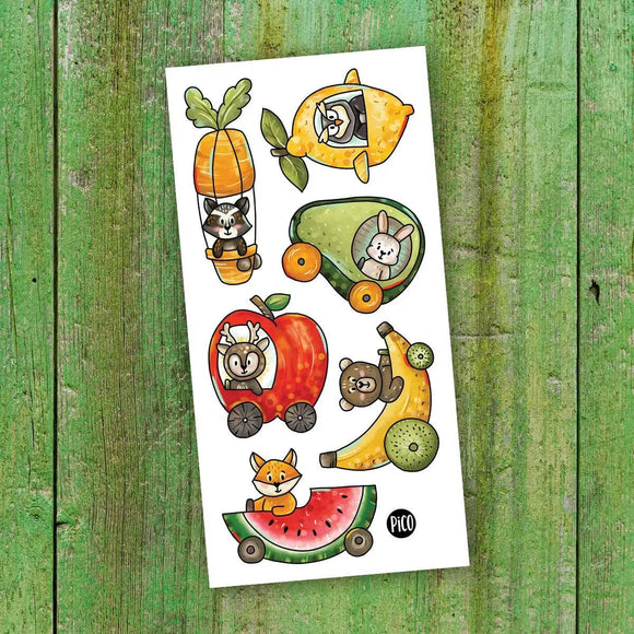 The Fruity Vehicles - Temporary Tattoos