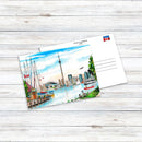 Island Skyline Toronto Postcard-1