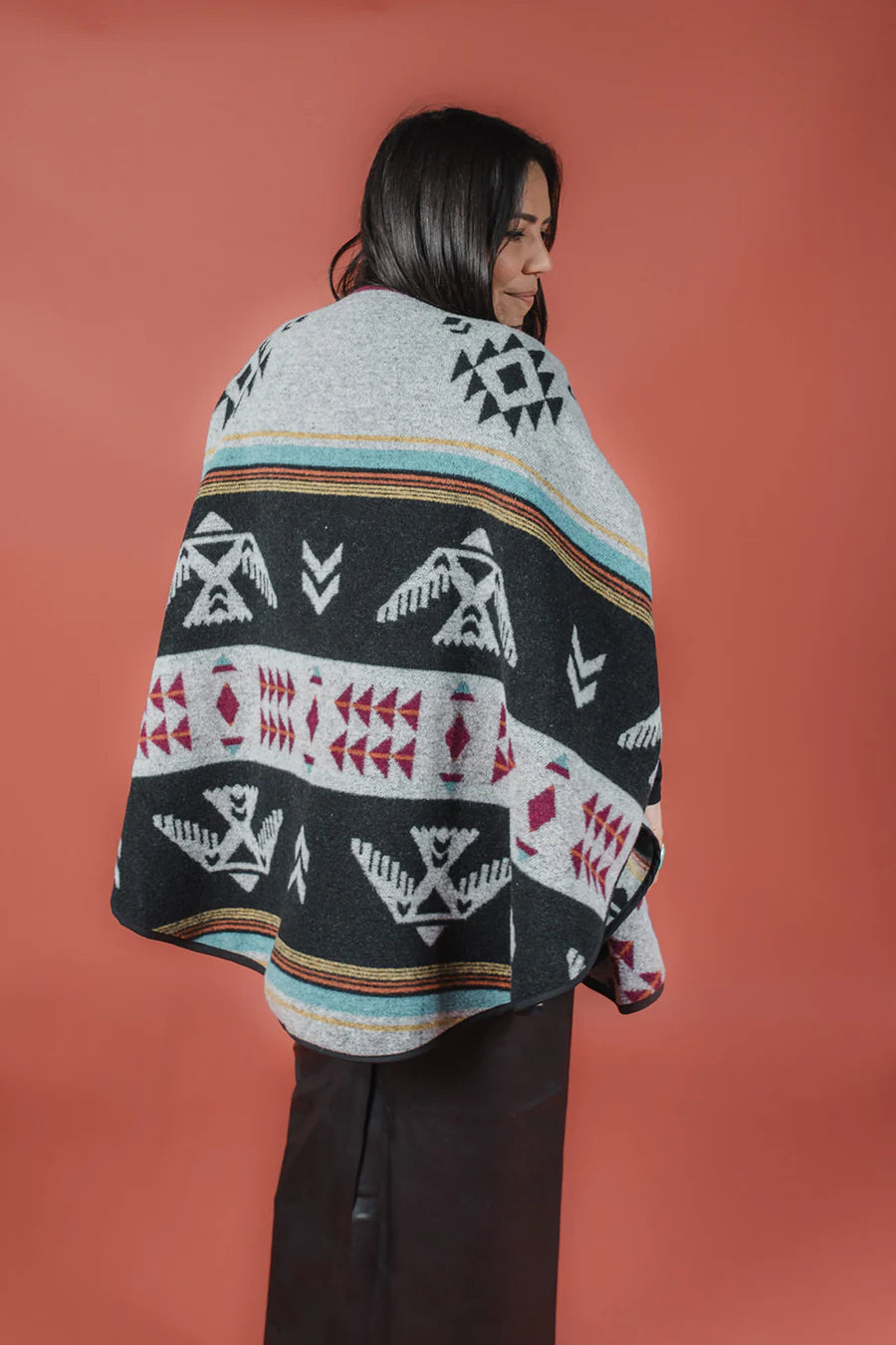 Mini Tipi Reversible Shawl (Indigenous Designed) - various patterns